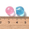 Transparent Resin Sphere Decoden Cabochons with Glitter Powder X-RESI-E053-08A-3