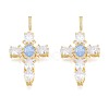 Brass Micro Pave Clear Cubic Zirconia Pendants KK-N227-108C-2