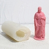 3D Buddhist Woman DIY Food Grade Silicone Statue Candle Molds PW-WG89310-01-4