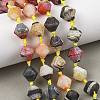 Natural Weathered Banded Agate Beads Strands GG-T001-04-1