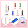 10Pcs 5 Colors Glass Pendants GLAA-TA0002-70-2