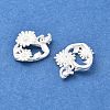 925 Sterling Silver Flower Charms STER-D302-08C-S-2