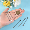 30Pcs Stainless Steel Chain Extender STAS-CJ0001-184-4