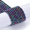 Electroplate Glass Beads Strands EGLA-K014-A-FP10-2