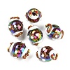 Hand Painted Acrylic with Enamel Beads X-MACR-K354-30-1