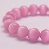 Cat Eye Beads Stretch Bracelets BJEW-F242-8mm-05-2