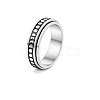 201 Stainless Steel Rotating Fidget Band Ring MATO-PW0001-059C-06-1