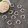 201 Stainless Steel Huggie Hoop Earring Findings STAS-P283-01C-S-5