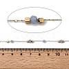 Handmade 304 Stainless Steel Glass Round Link Chains CHS-L032-09G-04-2