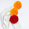 16Pcs 4 Colors Polyester Christmas Ball Ornament Accessories DIY-MA0006-37-7