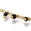 Brass Handmade Glass Beaded   Necklaces NJEW-JN03135-03-2