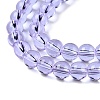 Transparent Glass Beads Strands X-GLAA-T032-T6mm-01-4
