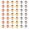 60Pcs 3 Colors Brass Beads KK-TA0001-59-1