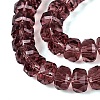 Transparent Glass Beads Strands GLAA-Q114-01A-A16-3