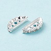 Brass Middle East Rhinestone Bridge Spacers RB-RSB024NF-2-2