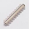 Alloy Magnetic Slide Lock Clasps PALLOY-P103-09P-1