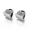 304 Stainless Steel European Bead Rhinestone Settings STAS-I120-86AS-2