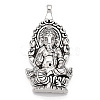 Tibetan Style Alloy Big Pendants X-TIBEP-T002-119AS-NR-1