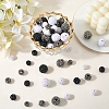 72Pcs 12 Styles Resin Rhinestone Beads RESI-PA0001-01-3