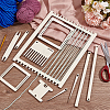 Wood Knitting Loom Kit TOOL-WH0155-76A-5