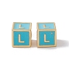 Rack Plating Brass Enamel Beads KK-B060-04G-06L-2