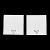 Smiling Face Paper Earrings Necklace Display Cards FIND-T072-01C-01-1
