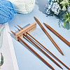 1Pc Rectangle Wooden Knitting Needle Gauges TOOL-BC0002-94A-5