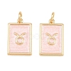 Brass Enamel Pendants KK-CBA62C2-01F-2