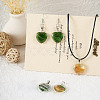 10Pcs 5 Colors Transparent Glass Pendants GLAA-TA0001-73-6