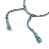 Braided Cotton Cord Bracelet Making MAK-L043-02G-07-3
