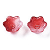 Transparent Two Tone Spray Painted Glass Beads GLAA-Q089-002B-005-3