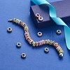 Silver Color Plated Alloy Rhinestone European Beads CPDL-X0001-02-7