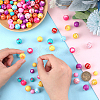 150Pcs 15 Style Opaque Acrylic Beads Sets SACR-PH0002-14-3
