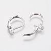 Tarnish Resistant 304 Stainless Steel Leverback Earring Findings STAS-F141-03P-2