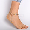 Handmade Millefiori Glass Beads Anklets X-AJEW-AN00028-2