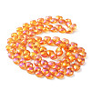 Electroplate Triangle Glass Beads Strands EGLA-A036-11A-FR03-2