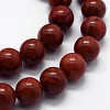 Natural Red Jasper Beads Strands X-G-I199-25-6mm-3