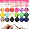 DIY Polymer Clay & CCB Plastic Beads Bracelets Making Kits DIY-YW0010-92-2