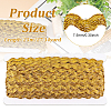 Sparkle Wave Pattern Metallic Polyester Ribbon OCOR-WH0047-15B-2