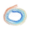 Transparent Painted Glass Beads Strands DGLA-A034-T2mm-A13-5
