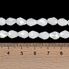 Opaque Solid Color Electroplate Glass Beads Strands EGLA-N013-P6mm-B02-4