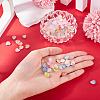 110Pcs 11 Colors Frosted Transparent Acrylic Beads OACR-TA0003-52-6