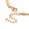 304 Stainless Steel Herringbone Chains Bracelet for Men Women BJEW-D450-01G-01-3