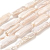 Natural Baroque Pearl Keshi Pearl Beads Strands PEAR-E016-016-1
