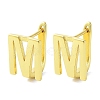 Brass Letter Stud Earrings for Women EJEW-A038-01M-G-1