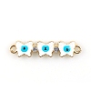 Alloy Enamel Connector Charms X1-FIND-TAC0016-25C-1