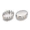 Tarnish Resistant 201 Stainless Steel Cabochon Settings STAS-P249-10B-P-2