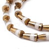 Electroplate Glass Beads Strands EGLA-L035-HR02-3