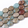 Synthetic Aqua Terra Jasper Beads Strands G-S366-015A-01-1