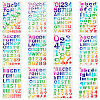 12Pcs 12 Styles PET Plastic Drawing Painting Stencils Templates AJEW-WH0165-23-1